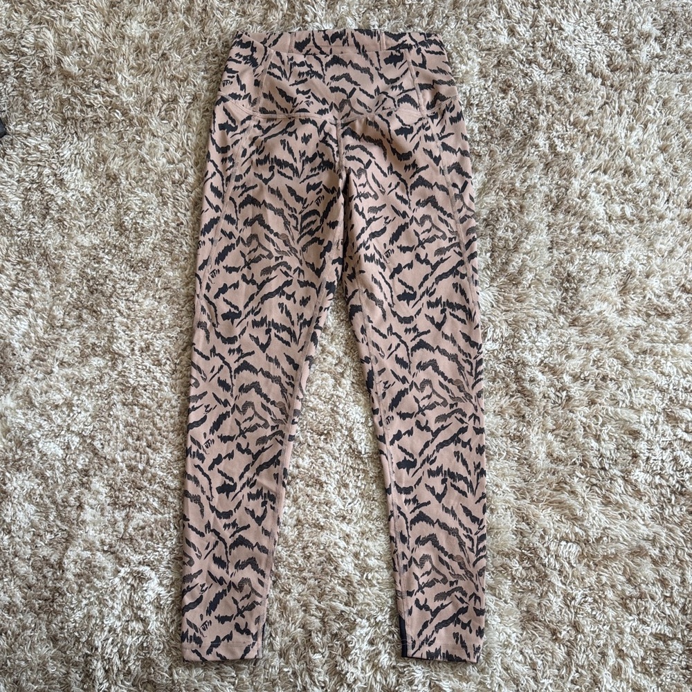 Zella Women’s Tan and‎ Black Animal Print Leggings